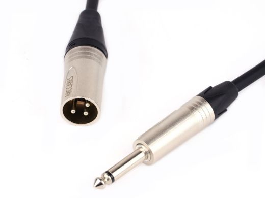 Мікрофонний кабель Jack mono-XLR male 1m ABCCABLS MA015L1 MA015L1 фото
