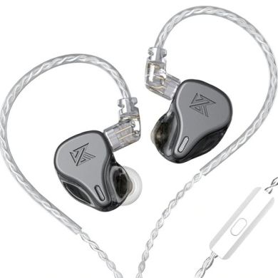 Внутрішньоканальні навушники KZ Audio DQ6 GRAY MIC 87623 фото