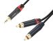 Міжблоковий кабель mini Jack-2xRCA 3m  ABCCABLS MA309L3