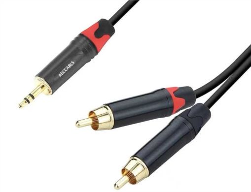 Міжблоковий кабель mini Jack-2xRCA 3m ABCCABLS MA309L3 MA309L3 фото