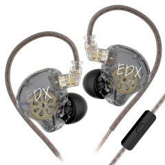 Внутрішньоканальні навушники KZ Audio EDX Lite MIC GRAY 87625 фото