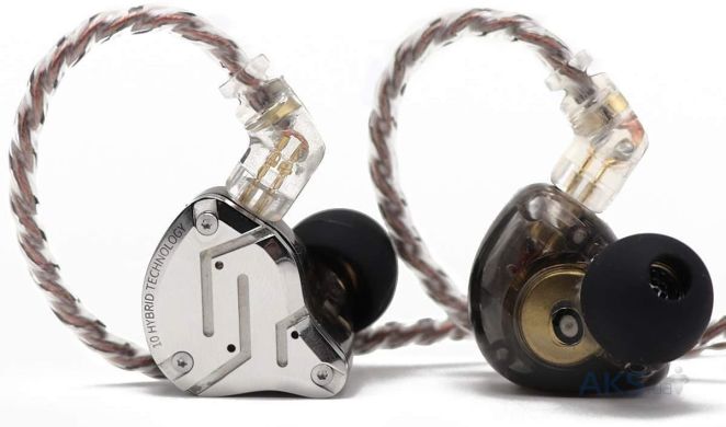 Гібридні навушники KZ Audio ZS10 PRO BLACK NO MIC 86114 фото