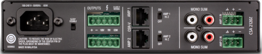 Трансляційний підсилювач потужності JBL CSA 2120Z NCSA2120Z-U-EU фото