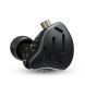 Гібридні внутрішньоканальні навушники KZ Audio ZAX BLACK NO MIC