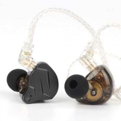 Гібридні навушники з динамічним і арматурним драйверами KZ Audio ZSN PRO X BLACK NO MIC 86096 фото