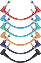 Donner Music 6 Inch Guitar Patch Cable Colored cable 6-Pack EC2009 87523 фото