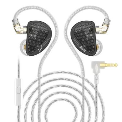 Вакуумні навушники KZ Audio AS16 PRO BLACK NO MIC 86108 фото