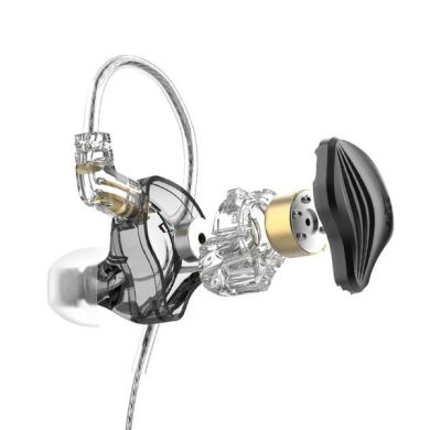 Електростатичні гібридні навушники KZ Audio ZEX BLACK MIC 86106 фото