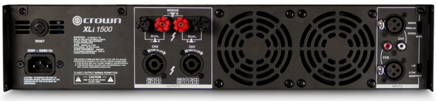 Підсилювач потужності Crown Audio XLi1500 NXLI1500-34-EU фото