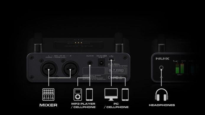 Система ушного мониторинга NUX B-7Pro( plus Fixture Clamp) 88080 фото